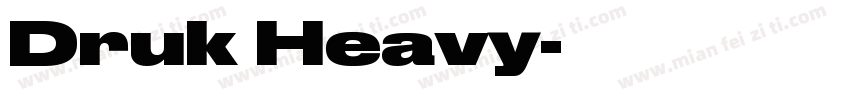 Druk Heavy字体转换